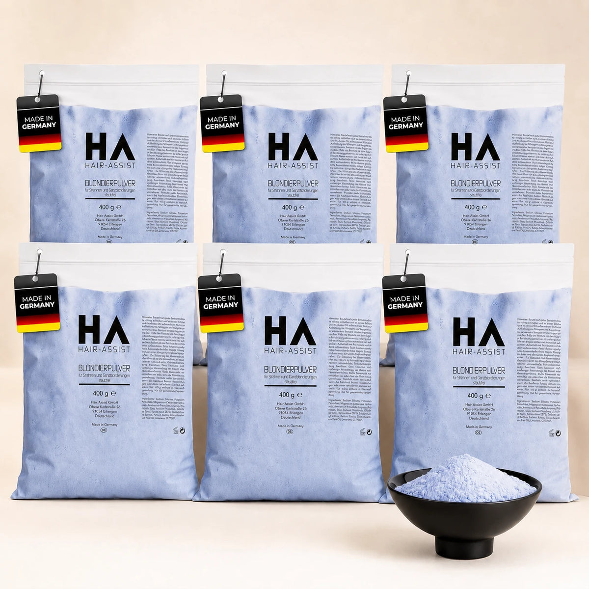 Hair Assist Blondierpulver · 6er Salon-Bundle – Produktbild 1